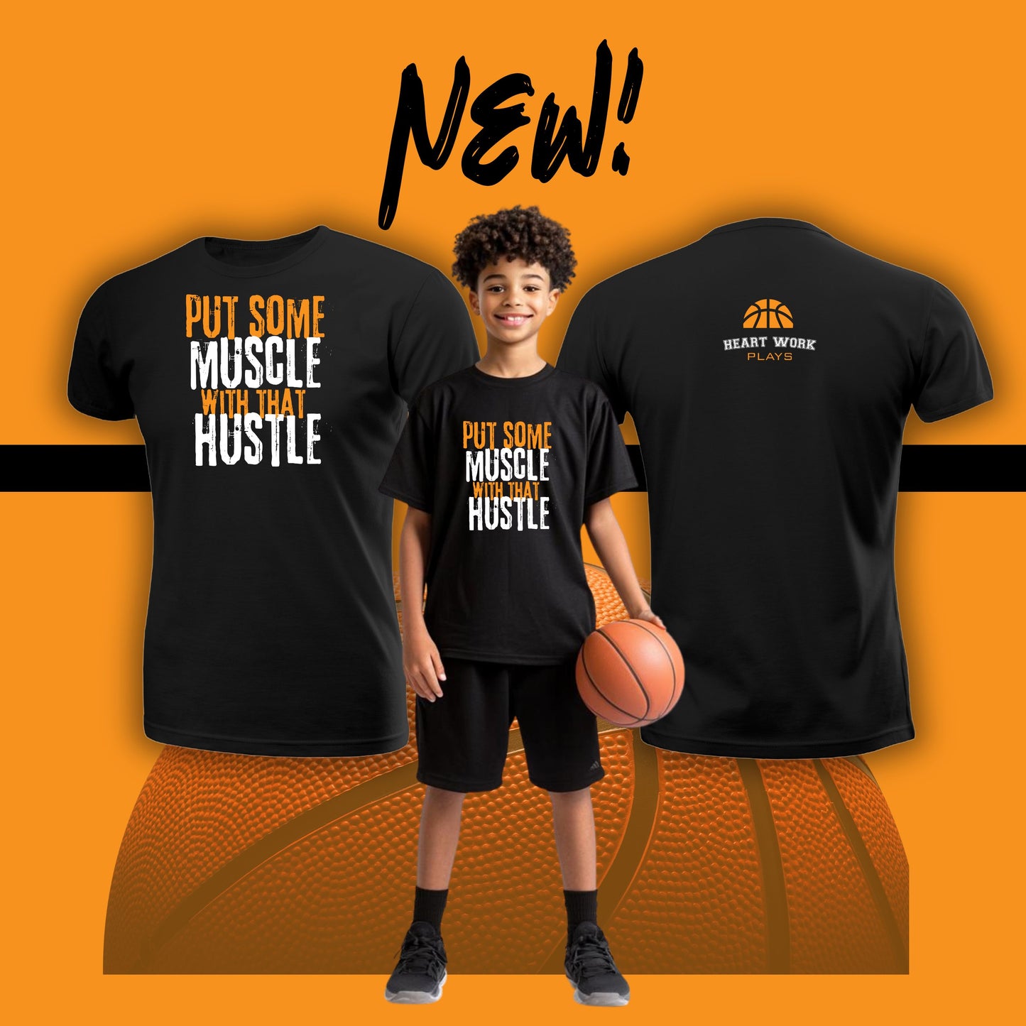 Put some muscle with that hustle; Dri Fit Tee