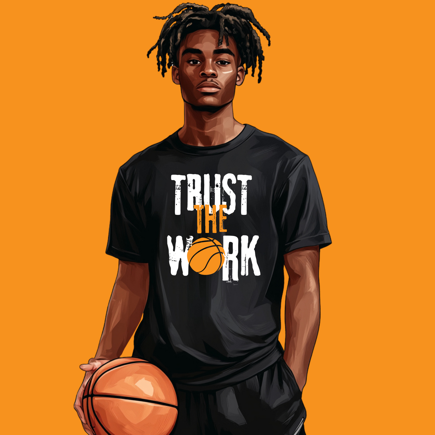 Dri-Fit Tee: Trust the Work Basketball Tee